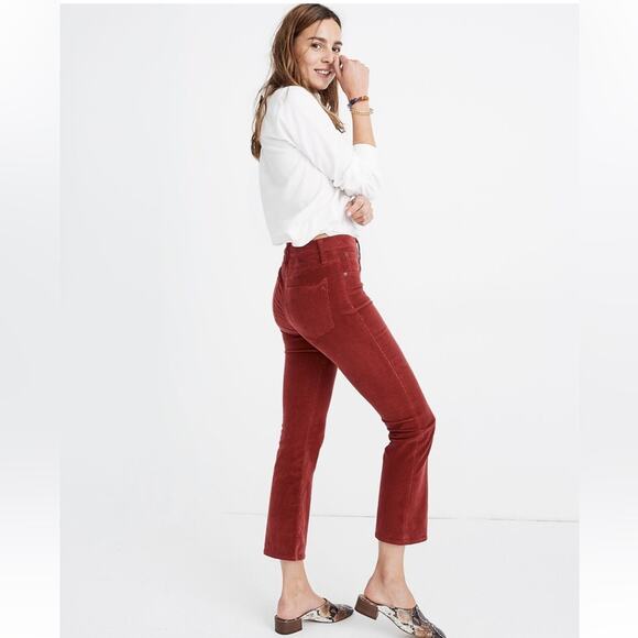 Madewell Cali Demi-Boot Jeans in Corduroy: Button-Front Edition Sz 30 NEW - Picture 2 of 15
